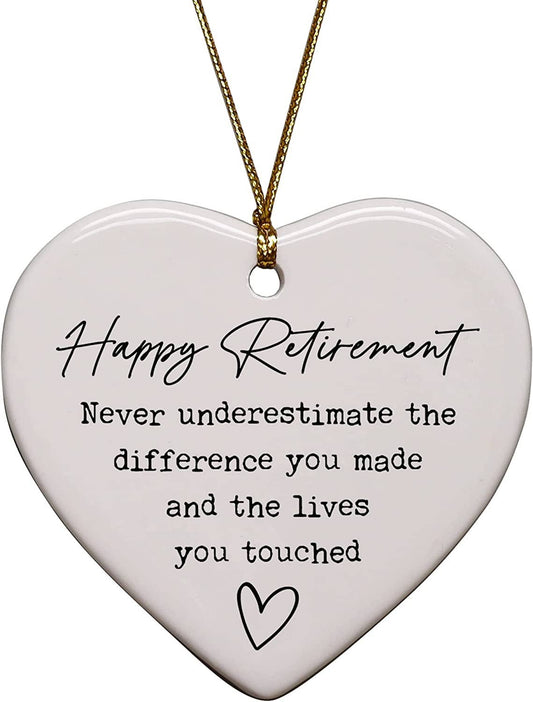 Never Underestimate The Difference You Made Heart Ornament - Purpose + Passion Boutique