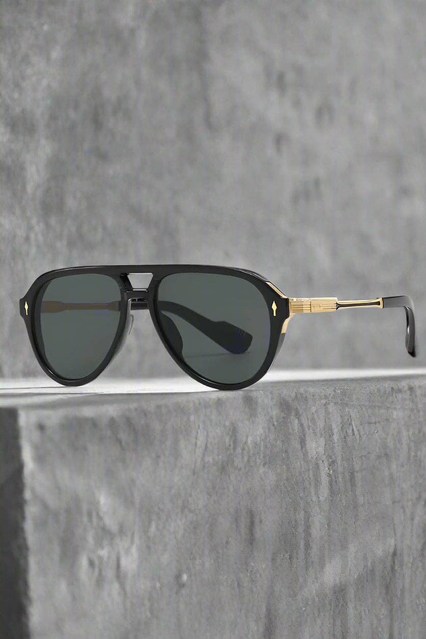Oliver Black Aviator Sunglasses - Purpose + Passion Boutique