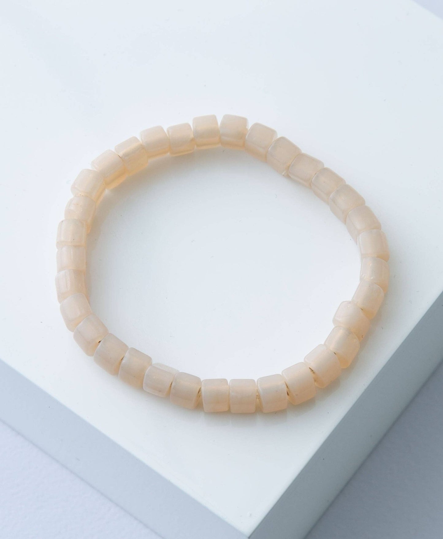 Opaque Glass Bracelet, Sand - Purpose + Passion Boutique