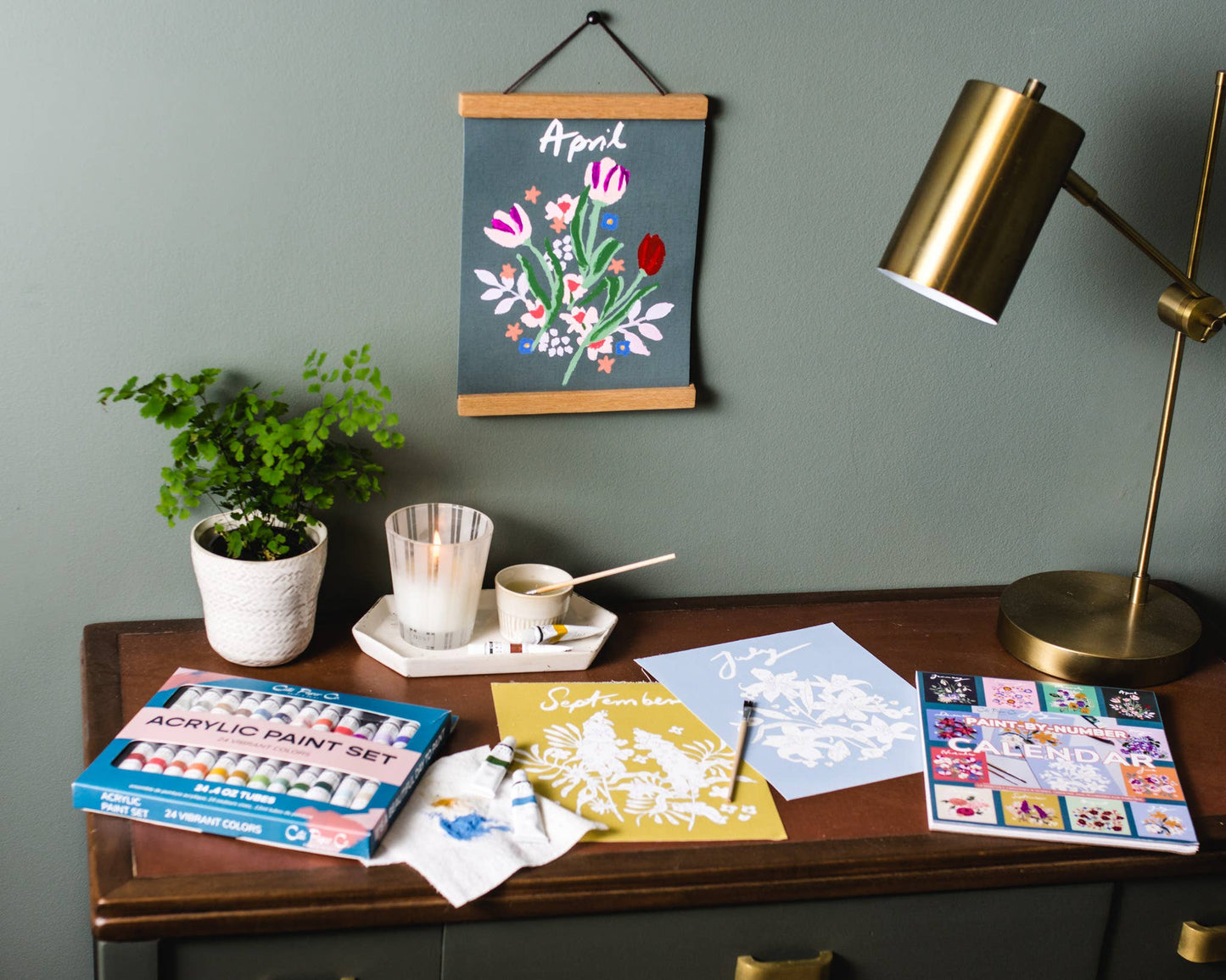 Paint - by - Number Calendar Kit - Purpose + Passion Boutique