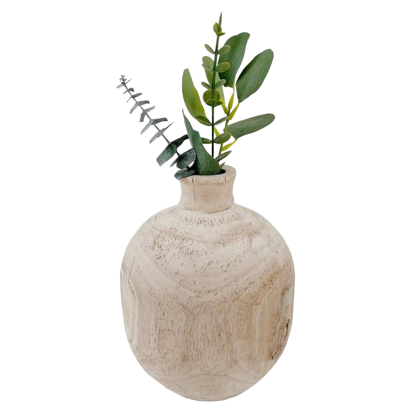 Paulownia Wood Round Vase - Purpose + Passion Boutique