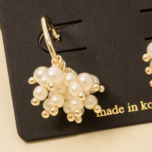 Pearl Beaded Fringe Drop Earrings - Purpose + Passion Boutique