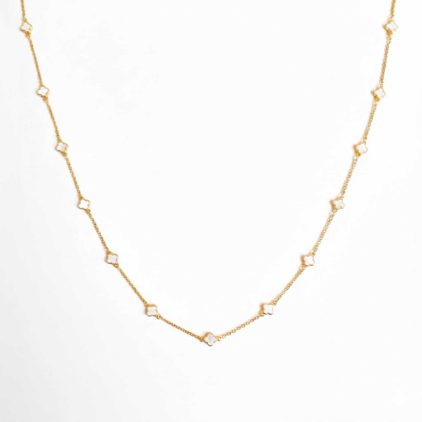 Petite Colored Clover Necklace - Purpose + Passion Boutique