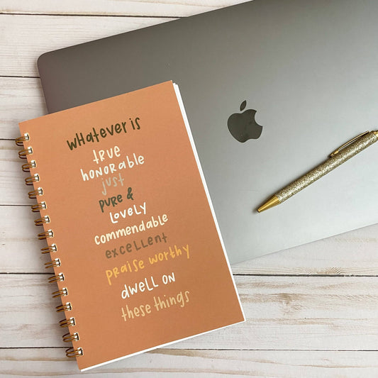 Phil 4:8 Bible Prayer Journal - Purpose + Passion Boutique