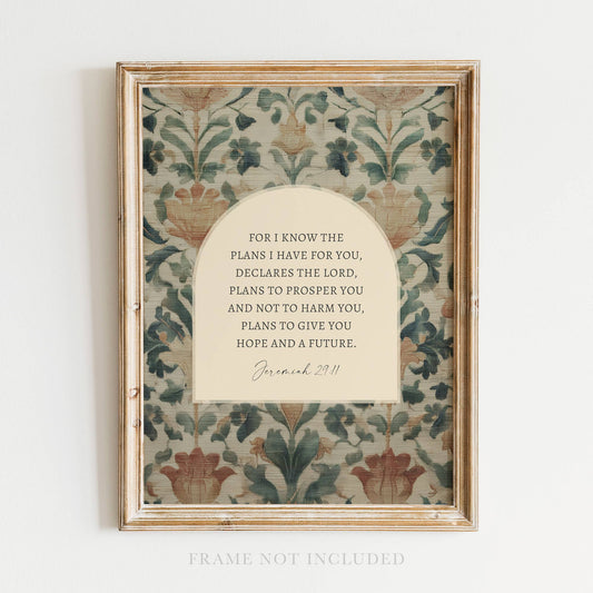 Plans for You Scripture Art Print 8x10 - Purpose + Passion Boutique