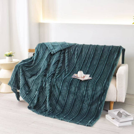 Plush Throw Ultra Soft Ribbed Blanket - Purpose + Passion Boutique