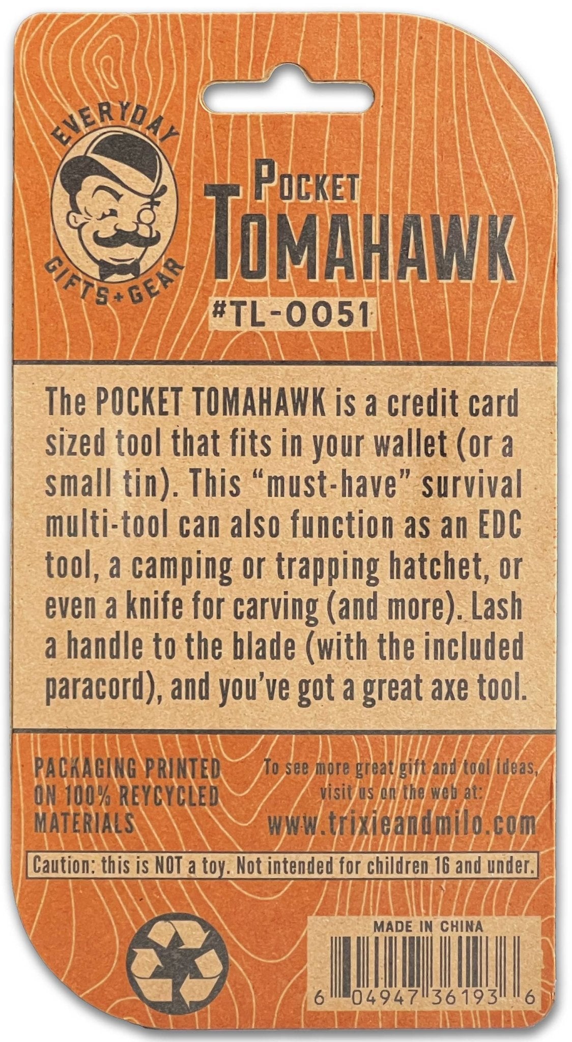 Pocket Tomahawk Axe Multi - tool - Purpose + Passion Boutique