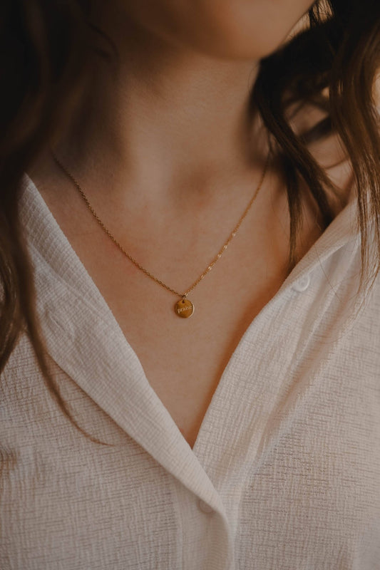 Praise Disc Necklace - Purpose + Passion Boutique