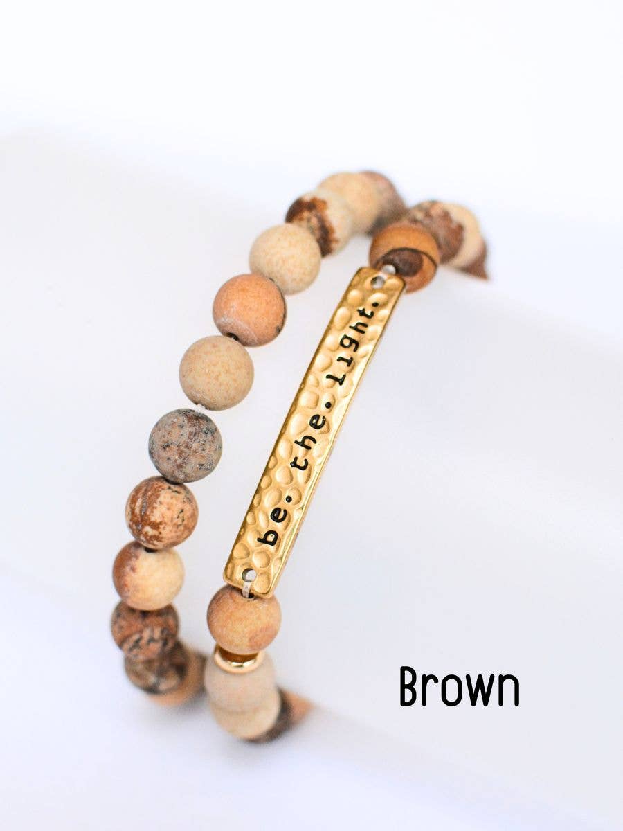 Pray Brown Bracelet - Purpose + Passion Boutique