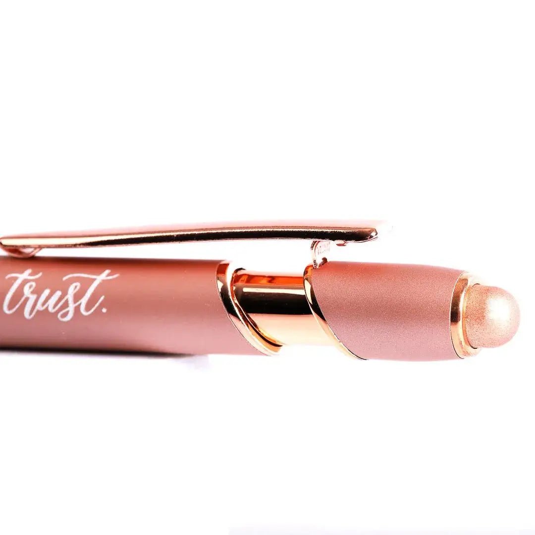 Pray Wait Trust Rose Gold Pen - Purpose + Passion Boutique