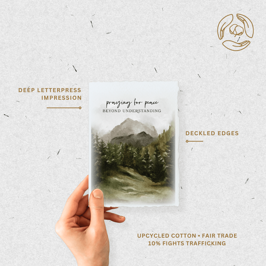 Praying for Peace Greeting Card - Purpose + Passion Boutique