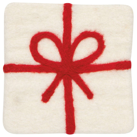Presents Christmas Felt Wool Coaster (Set of 4) - Purpose + Passion Boutique