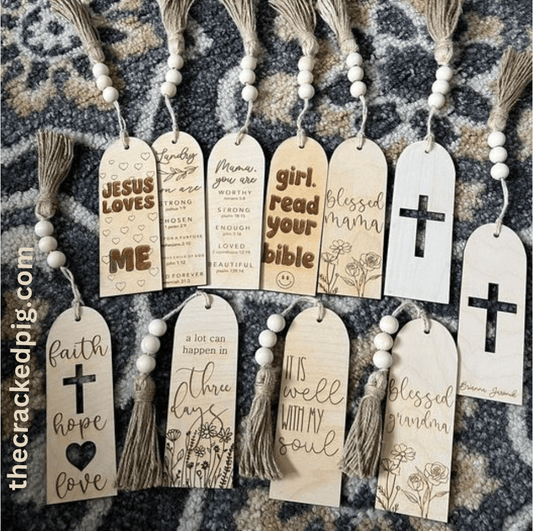 Religious Themed Bookmarks With Decorative Tassel - Purpose + Passion Boutique