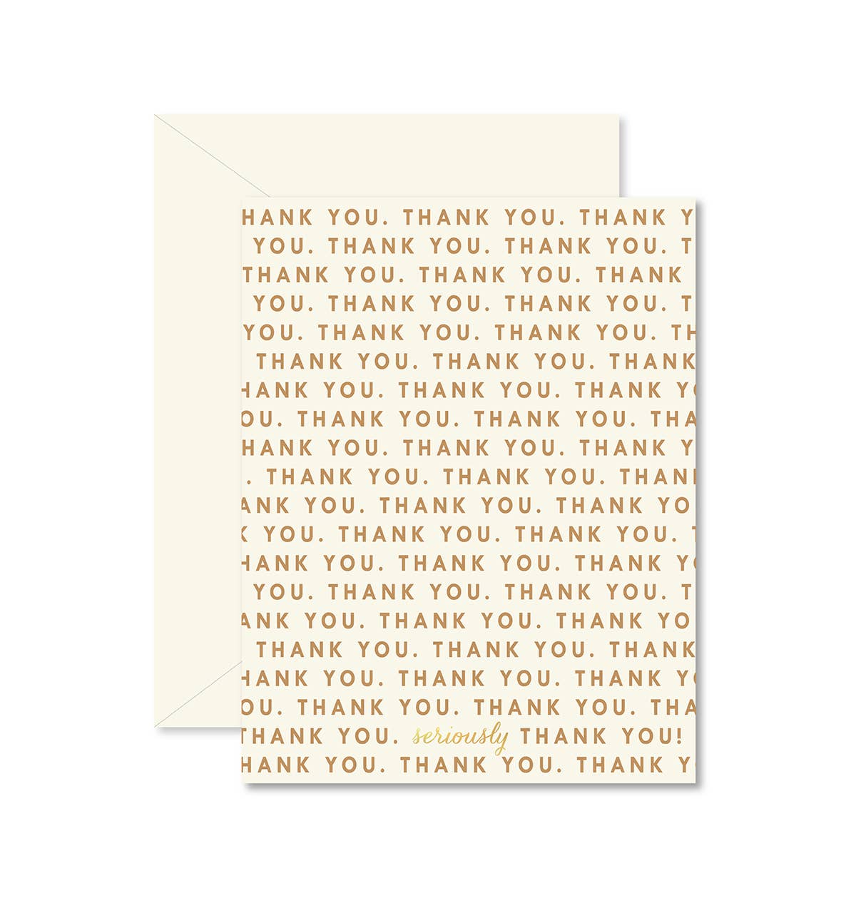 Repeating Thank You Greeting Card - Purpose + Passion Boutique