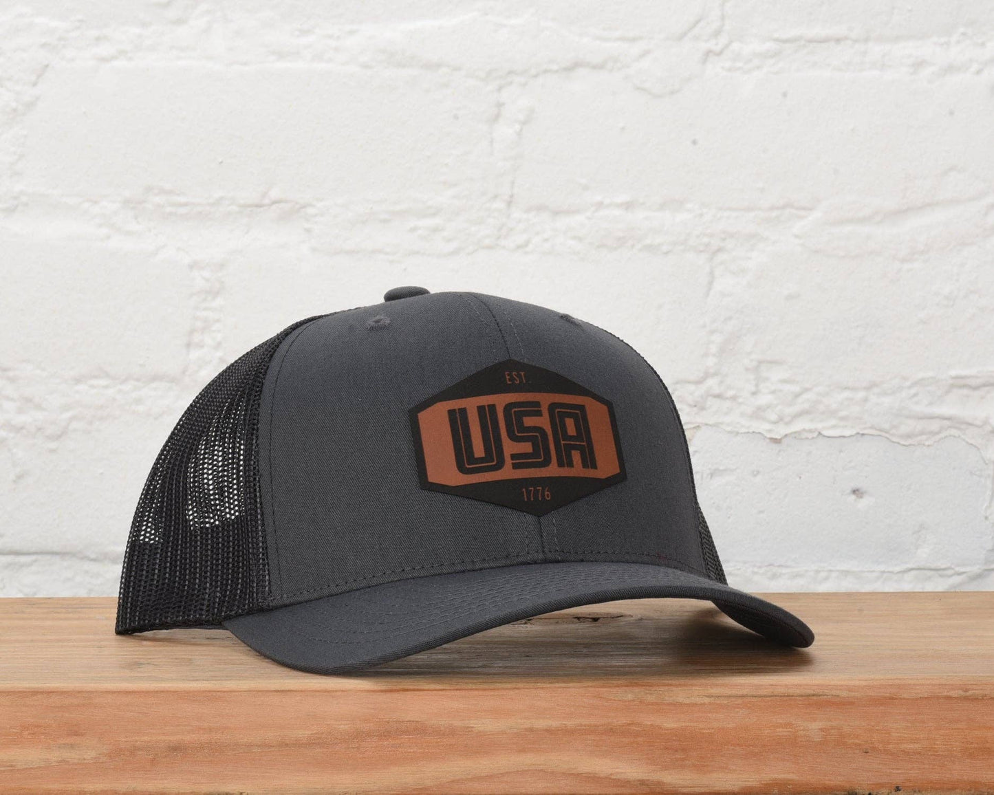 Retro USA Snapback - Charcoal/Black - Purpose + Passion Boutique