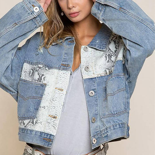 Ripped Jean Jacket - Purpose + Passion Boutique