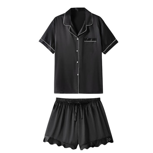 Satin Ruffled Loungewear Set (2pc) - Purpose + Passion Boutique