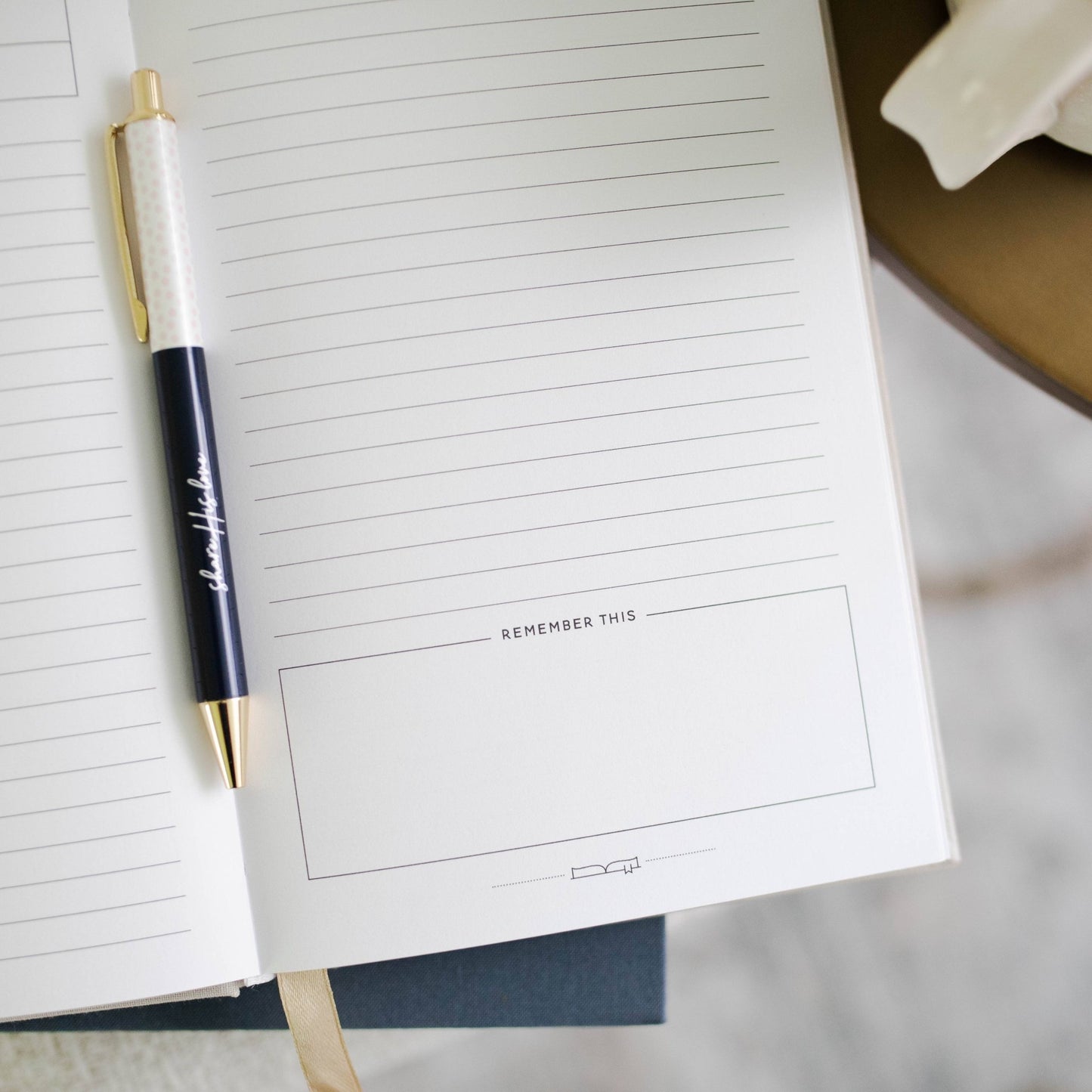 Sermon Notes Journal - Beige - Purpose + Passion Boutique