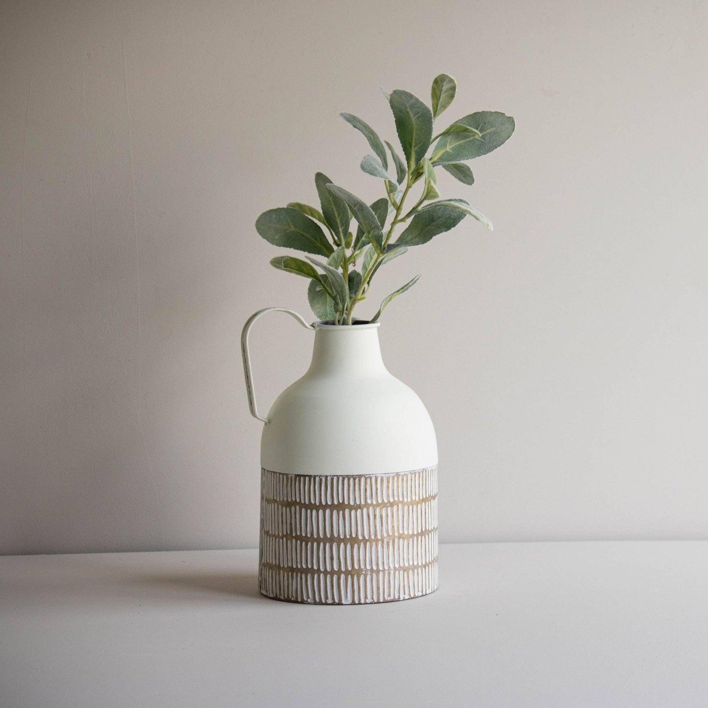 Sierra Brass Washed Metal Jug Vase - Purpose + Passion Boutique