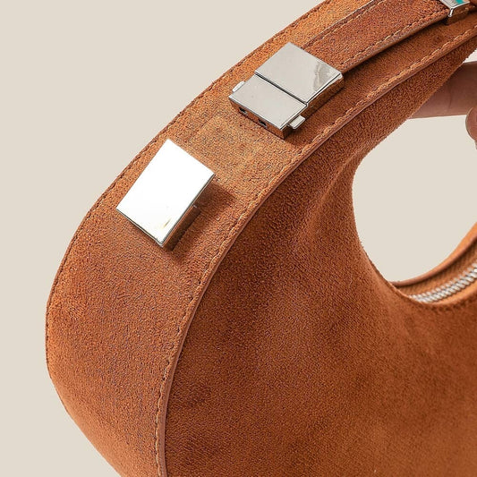 Soft Circle Brown Hand Bag - Purpose + Passion Boutique