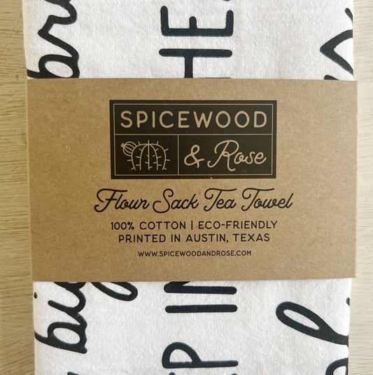 Somebody in Texas Loves Me Tea Towel - Purpose + Passion Boutique