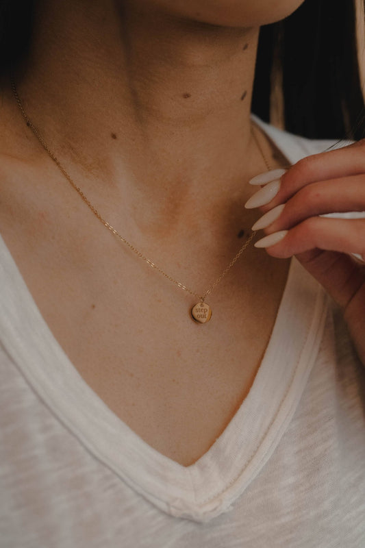Step Out Disc Necklace - Purpose + Passion Boutique