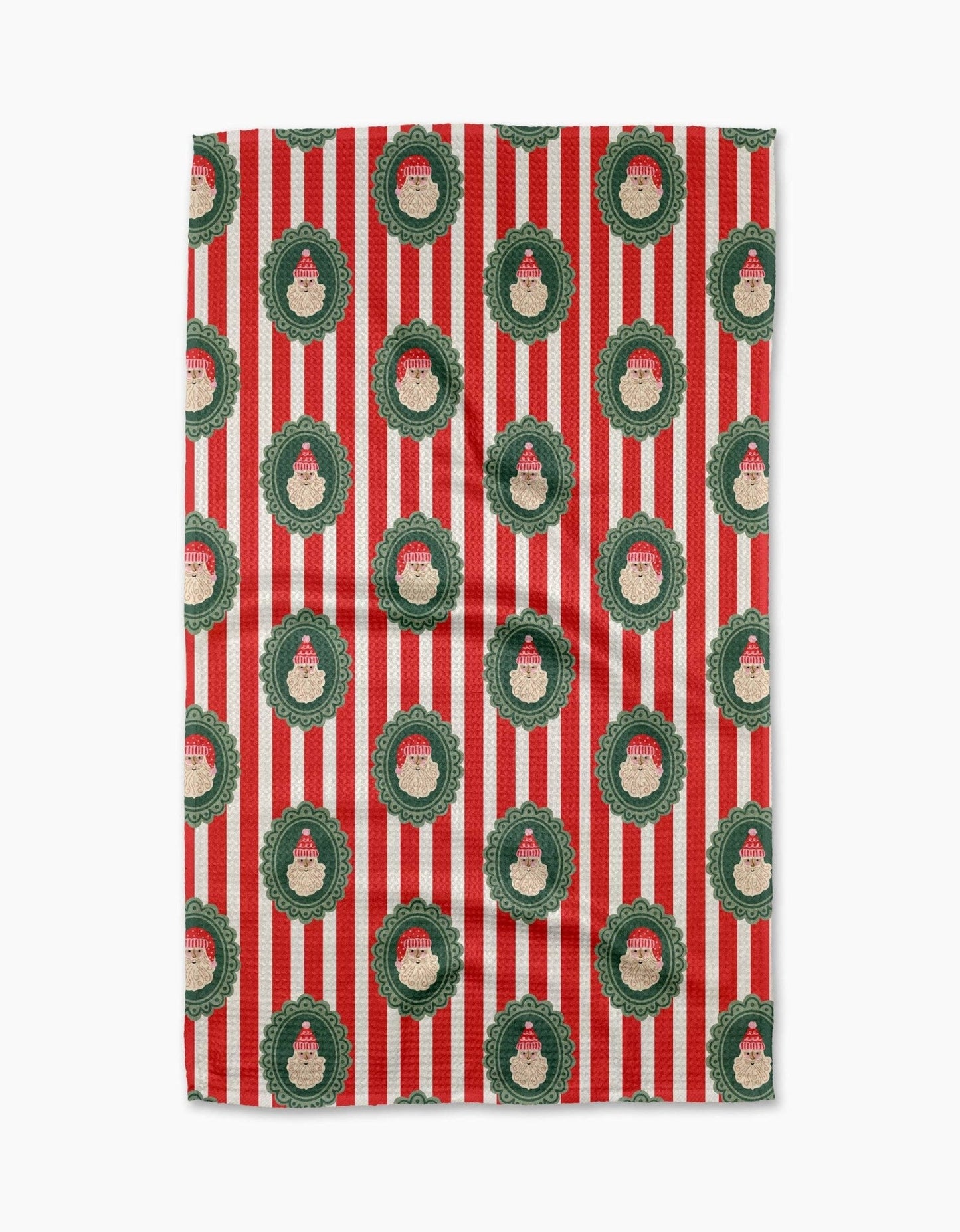 Striped Santa Tea Towel - Purpose + Passion Boutique