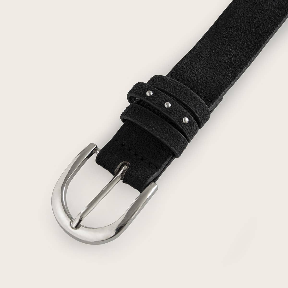 Suede Studs With Western Style Straps Belt - Purpose + Passion Boutique