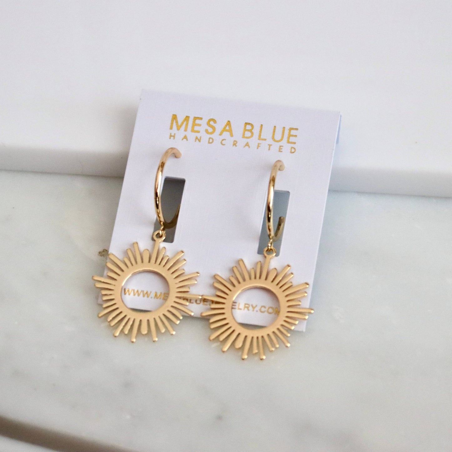 Sun Hoop Earrings - Purpose + Passion Boutique