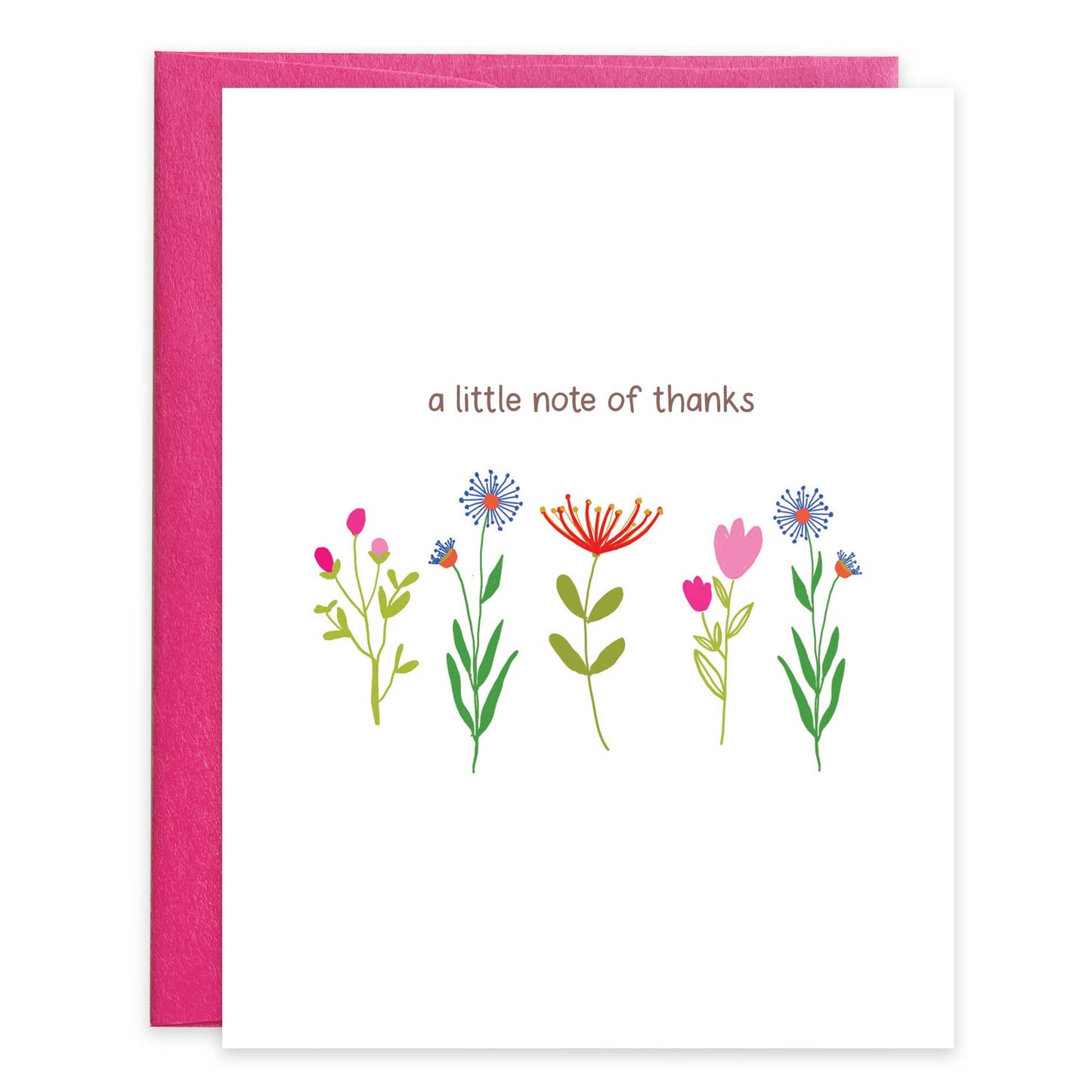 Sweet Little Stems (Thank You) Blank Note - Pack of 8 - Purpose + Passion Boutique
