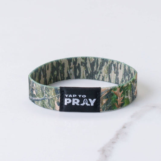 Tap To Pray™ Wristbands - Forest & Tree Bark Camo (XL) - Purpose + Passion Boutique