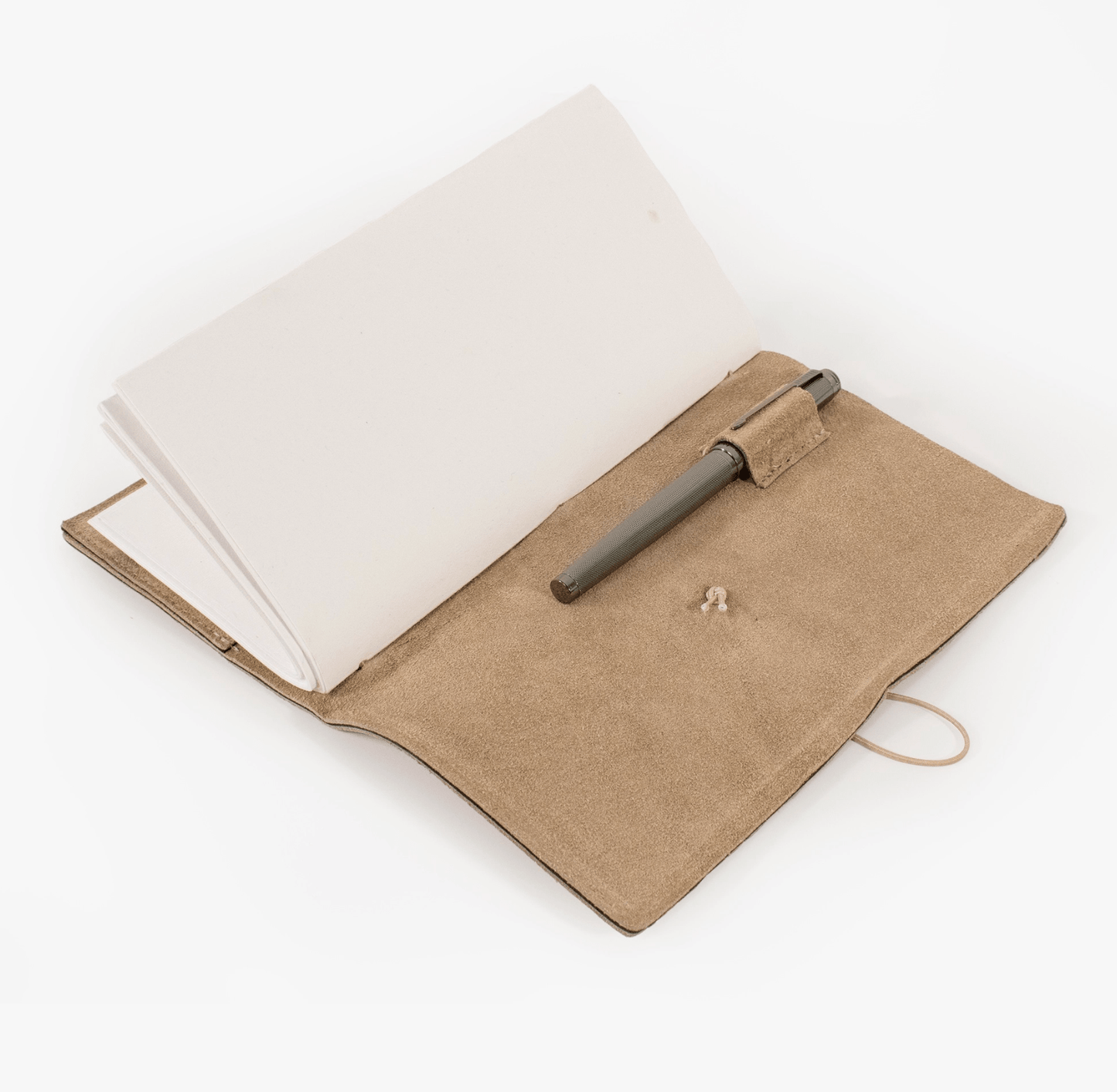 Taupe Suede Small Journal w/Organic Paper - Purpose + Passion Boutique