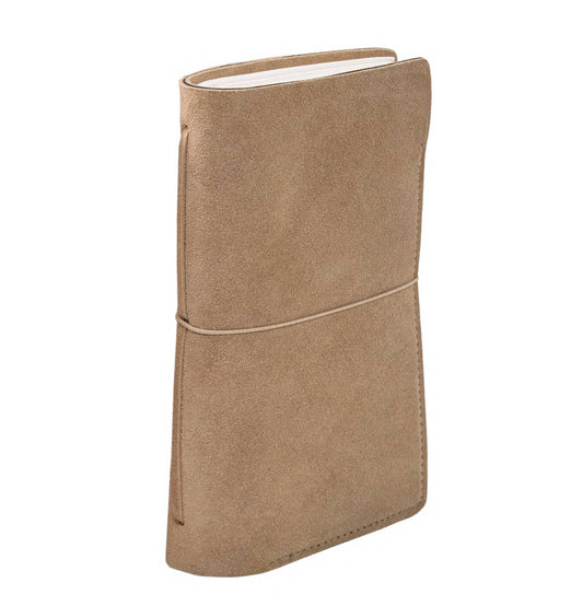 Taupe Suede Small Journal w/Organic Paper - Purpose + Passion Boutique