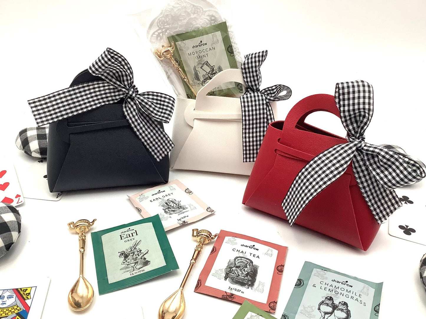 Tea Party Purse w/ Tea Packet + Teaspoon + Napkin - Purpose + Passion Boutique