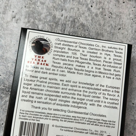 Texas Chocolate & Liquor Six Pack - Purpose + Passion Boutique