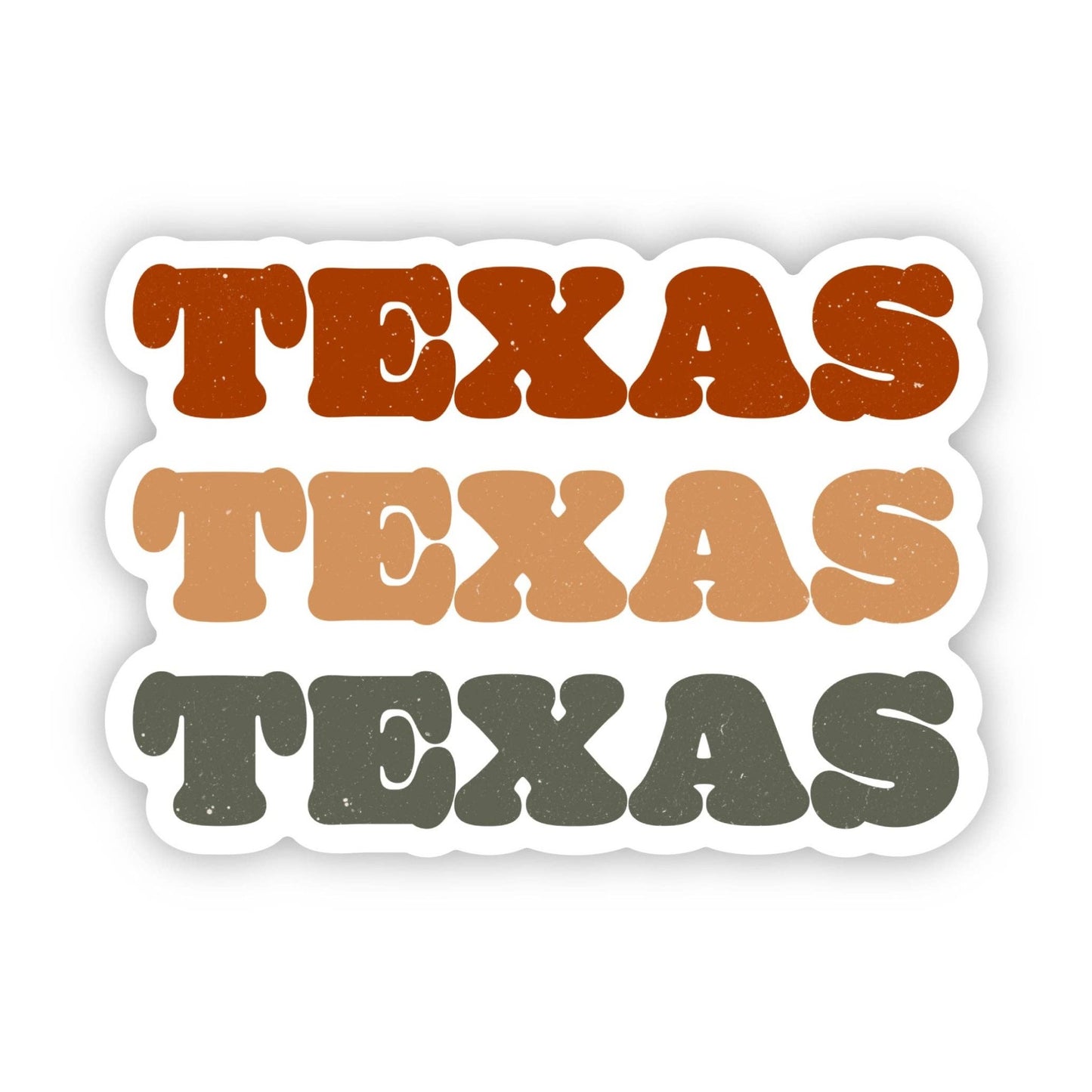 Texas Text Sticker - Purpose + Passion Boutique