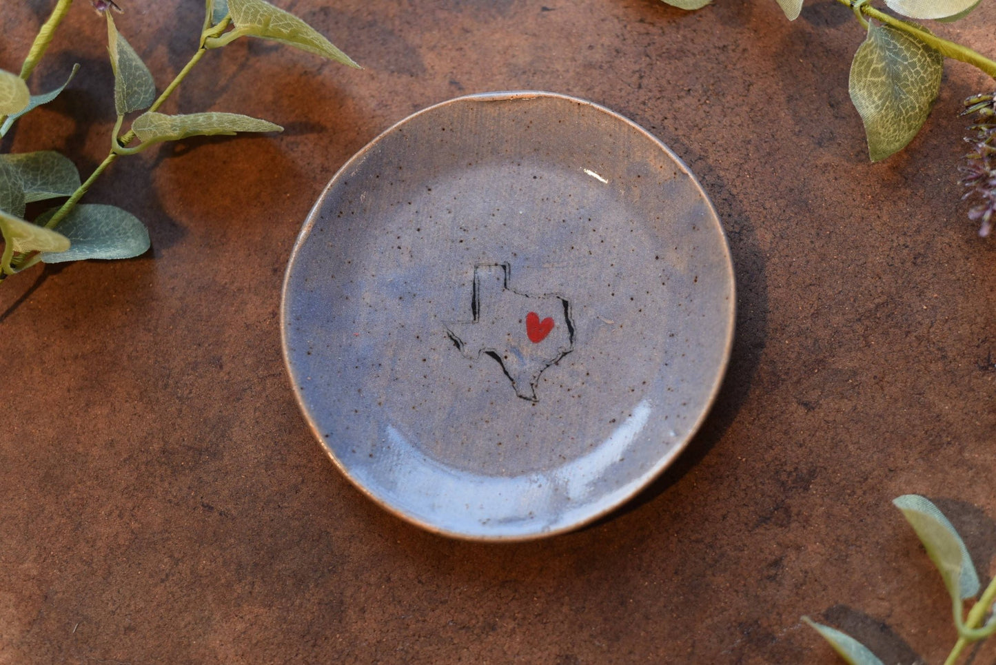 Texas w/ Heart (TX ) Mini Plate - Purpose + Passion Boutique