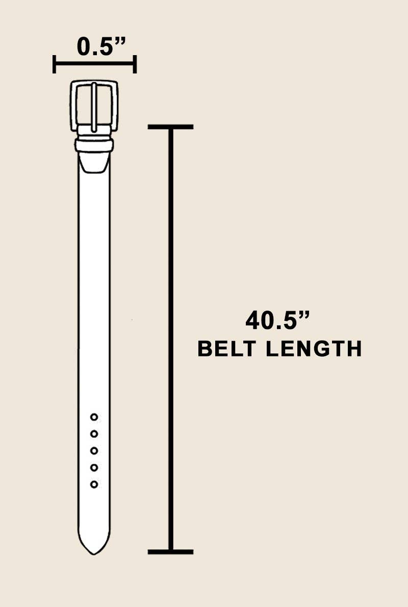 Triangle Buckle Leather Belt - Purpose + Passion Boutique