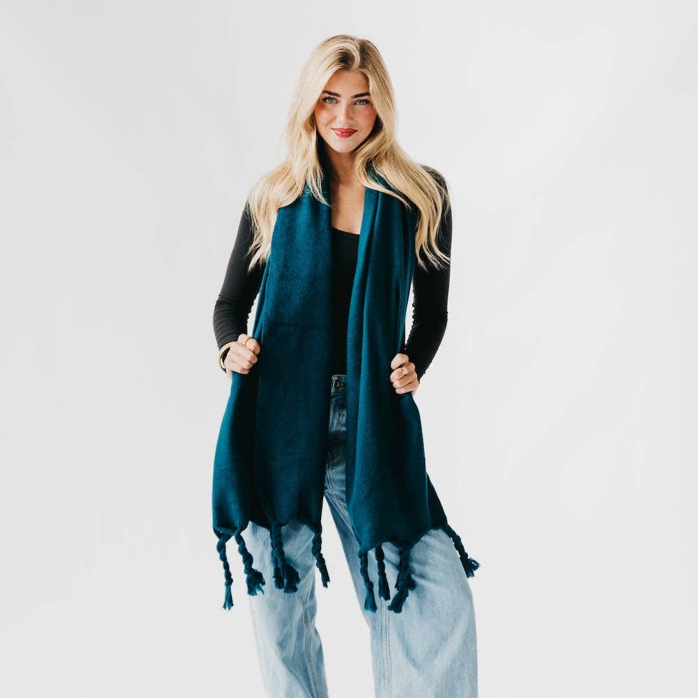 Twyla Twisted Tassel Scarf - Purpose + Passion Boutique