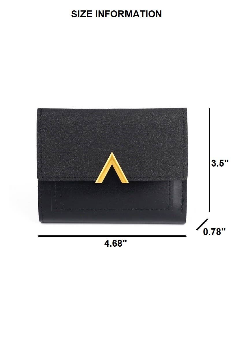 Vegan Leather Compact Trifold Wallet - Purpose + Passion Boutique