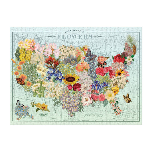 Wendy Gold USA State Flowers 1000 Piece Puzzle - Purpose + Passion Boutique