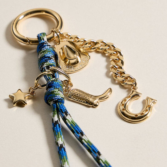 Western Charm Keychain with Enamel Accents - Purpose + Passion Boutique