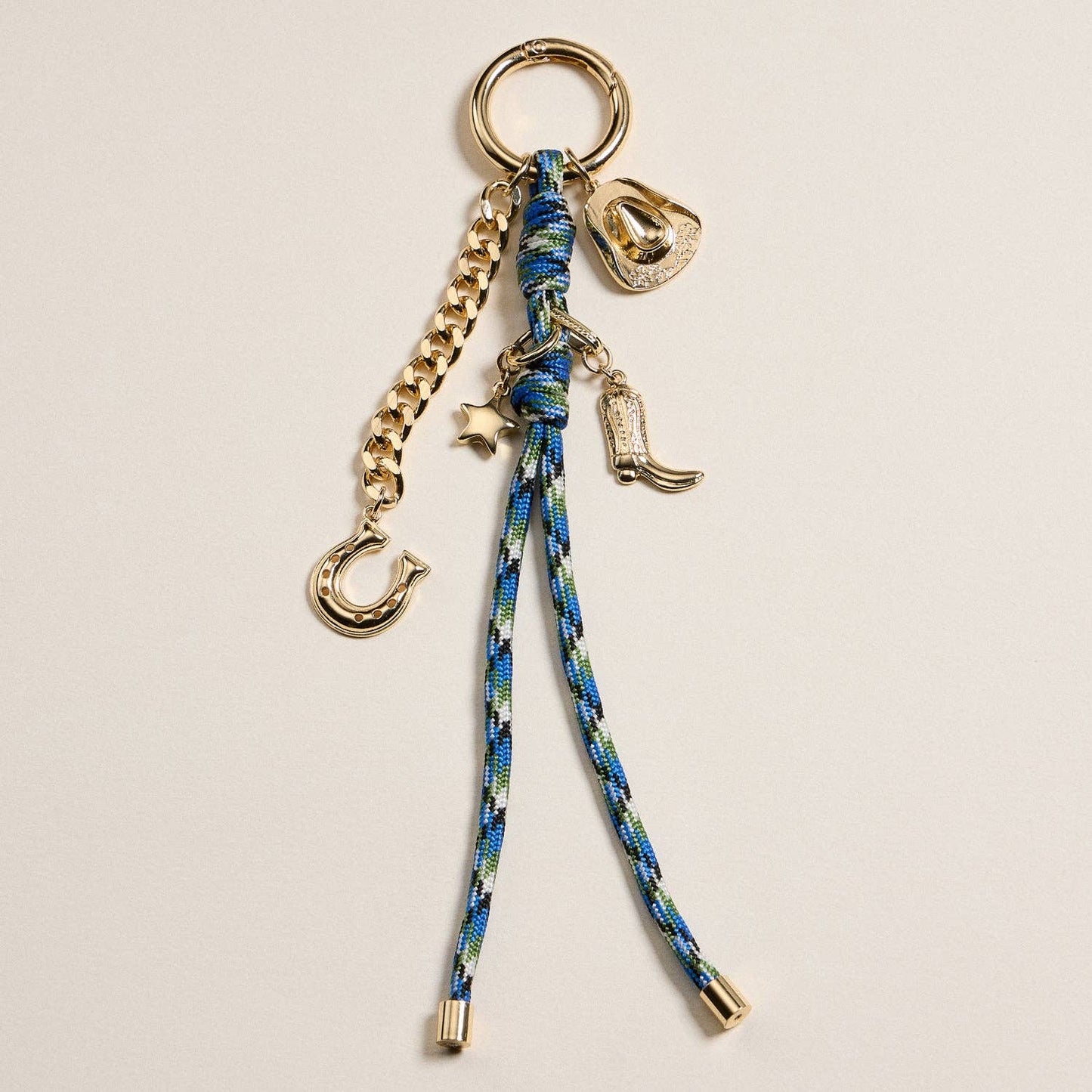 Western Charm Keychain with Enamel Accents - Purpose + Passion Boutique