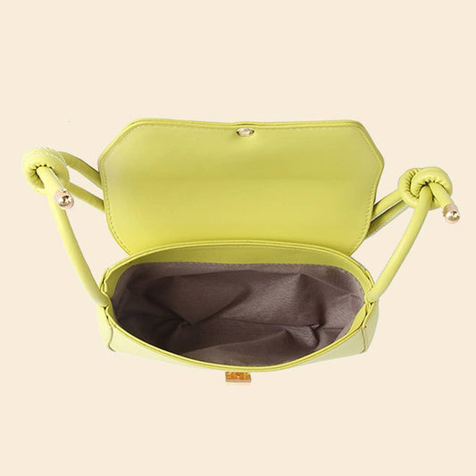 White Faux Leather Rope Strap Shoulder Bag - Purpose + Passion Boutique