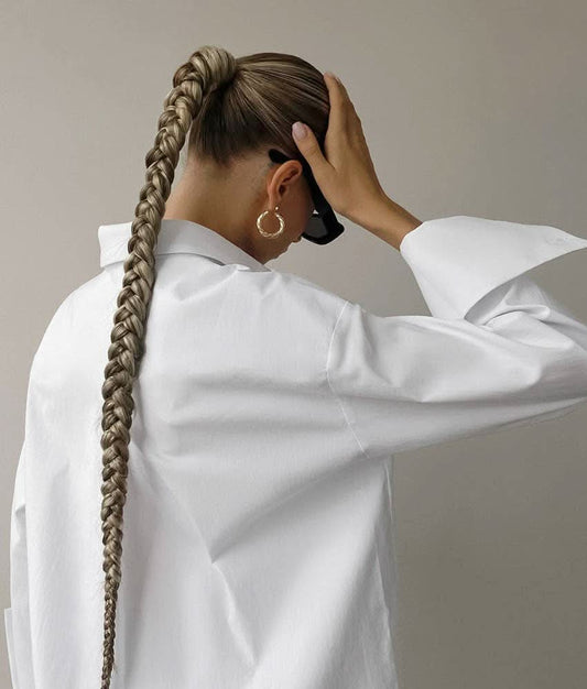 White Lapel Collar Botton Down Shirt - Purpose + Passion Boutique