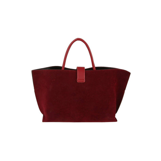 Wine Bronze Latch Suede Mini Tote - Purpose + Passion Boutique