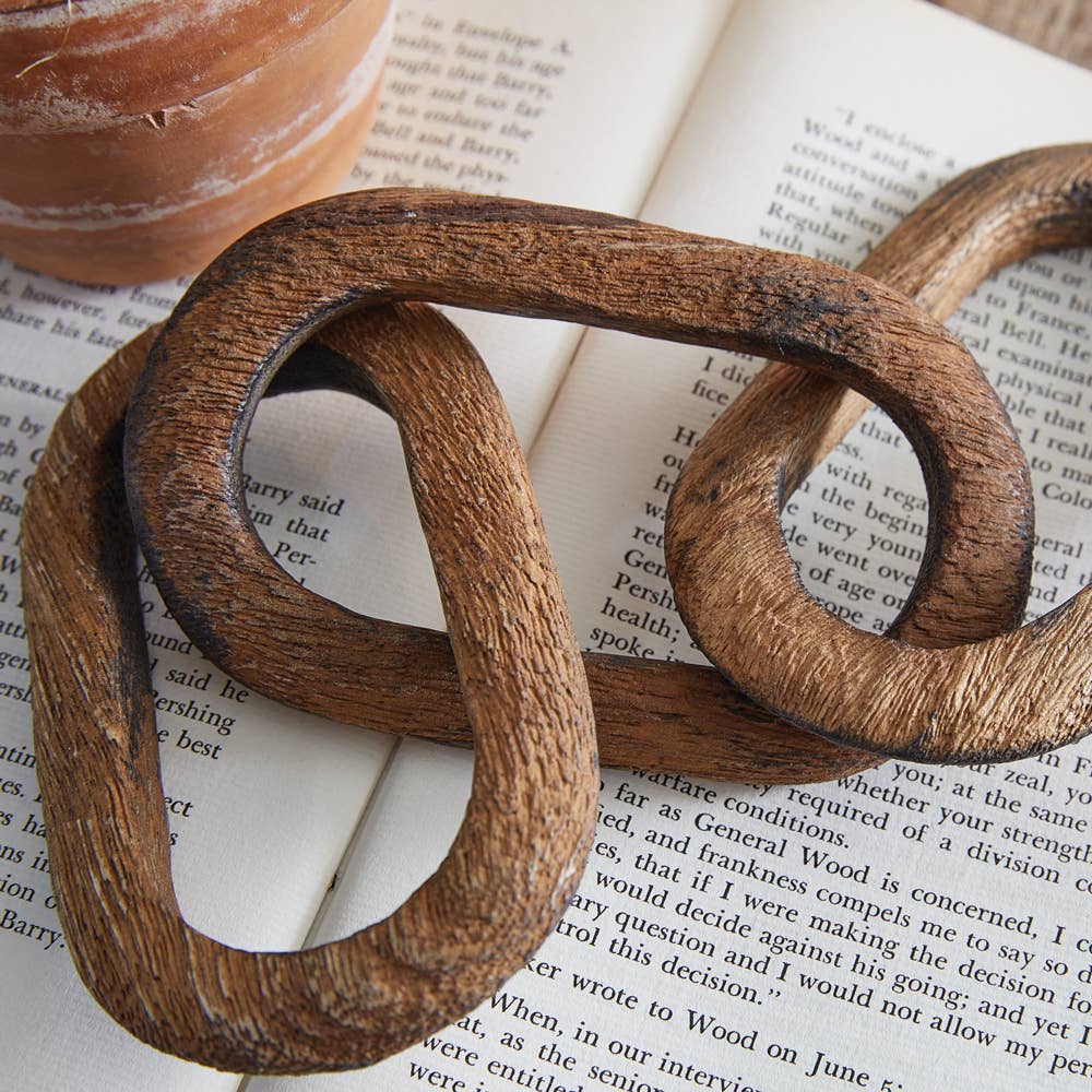 Wood Chain Tabletop Decor - Purpose + Passion Boutique