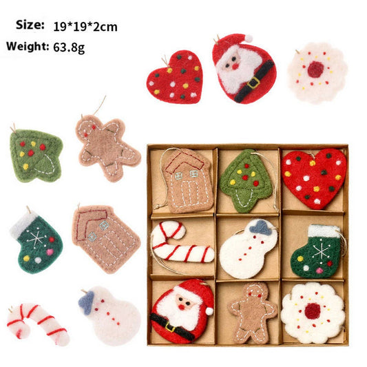 Wool Felt Christmas Ornament (9pc) - Purpose + Passion Boutique