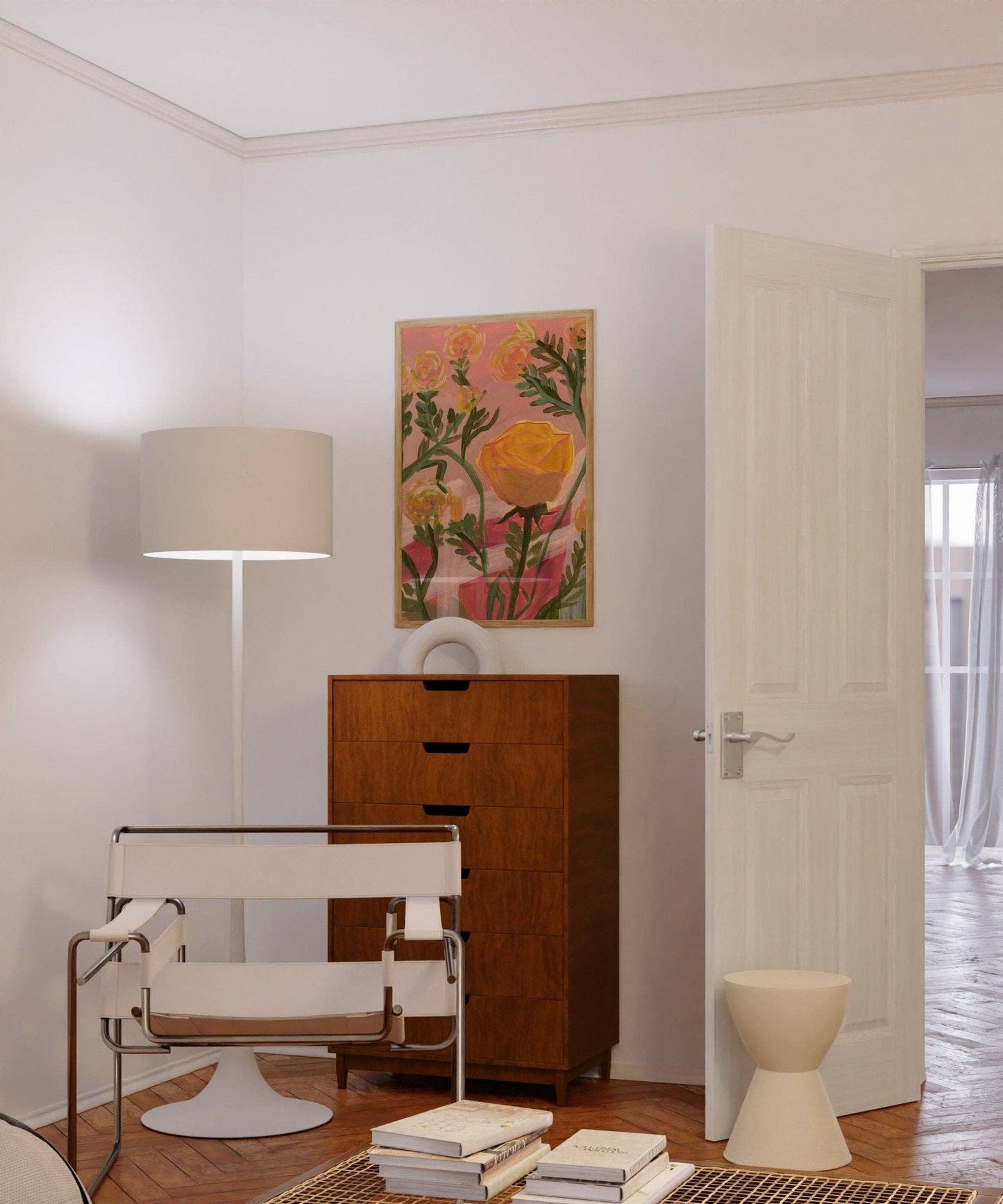 Yellow Rose of Texas Poster Hanger Art - Purpose + Passion Boutique