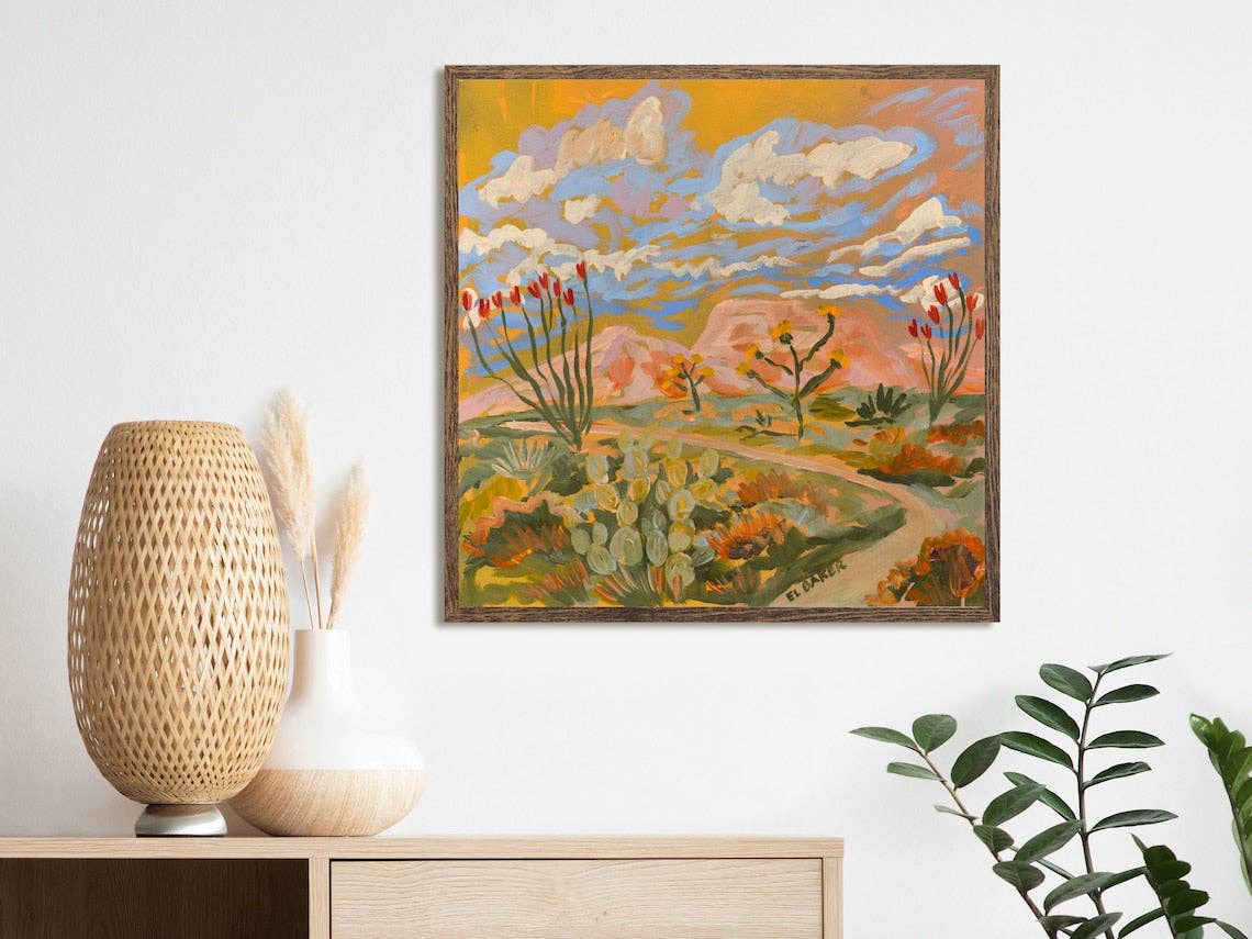 Yellow Southwestern Desert Landscape - Purpose + Passion Boutique